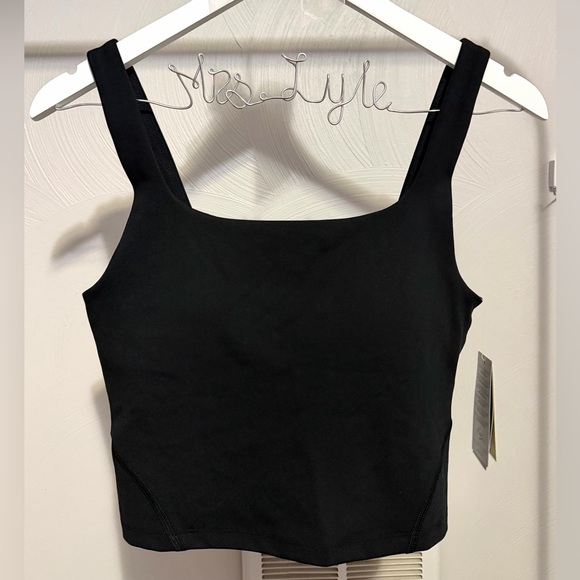 all in motion Tops - NWT Black Square Neck Active Tank